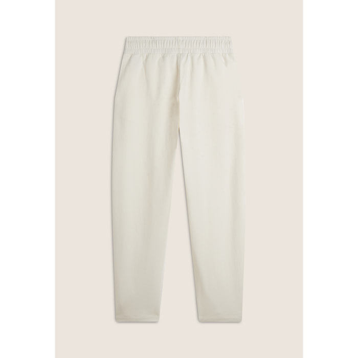 Pantaloni joggers cropped donna in cotone elasticizzato