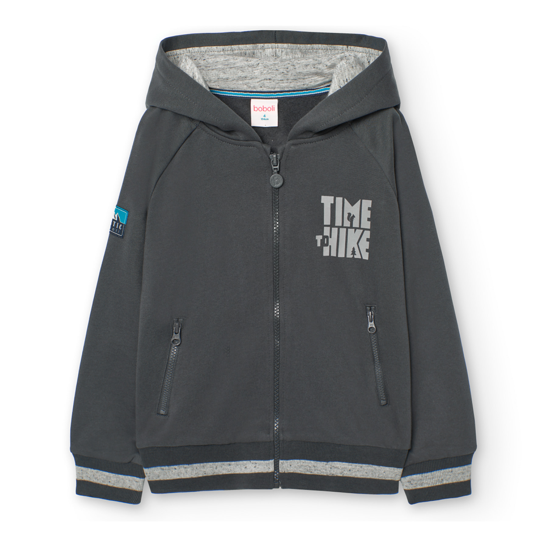 Chaqueta felpa con capucha de niño -BCI