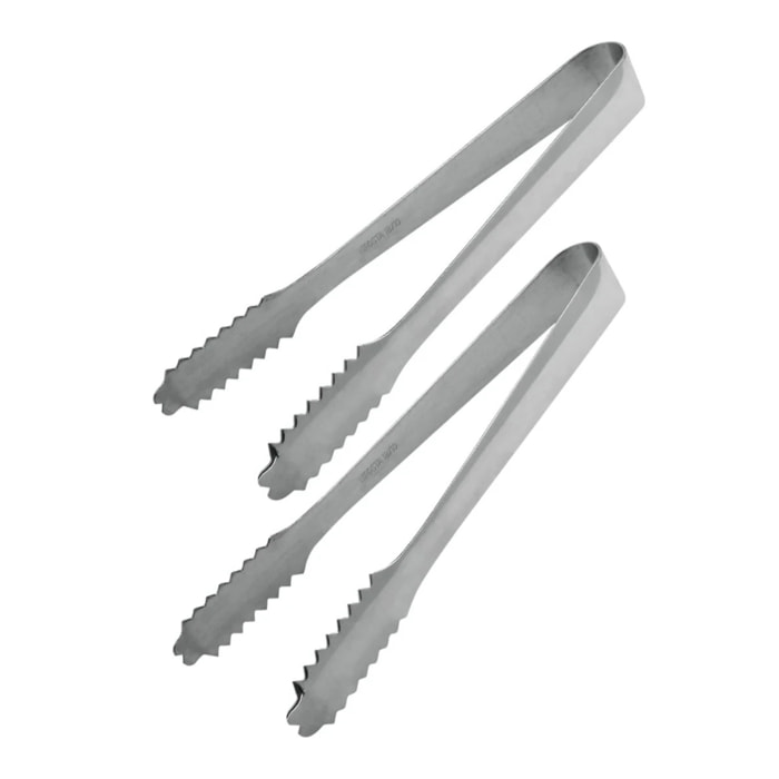 Lot de 2 pinces à nourriture, à glaçons inox FM Professional Boissons
