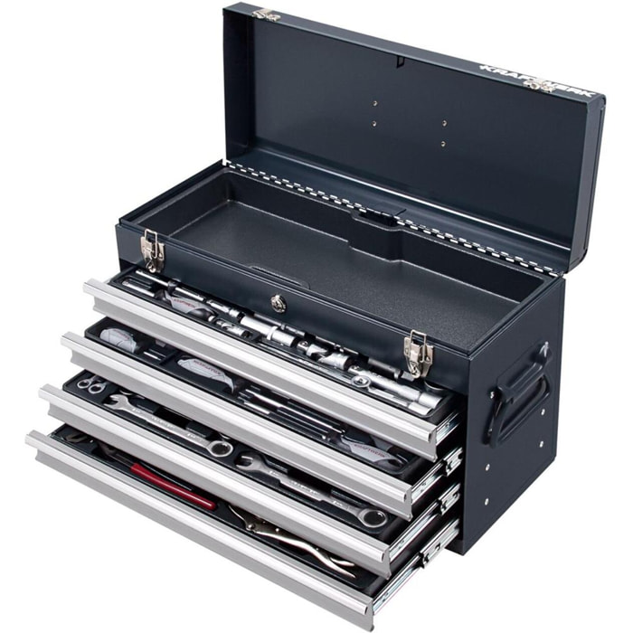 Boîte à outils Basic-Line 1/4 +1/2' - KRAFTWERK - 100 pièces - 206.100.000