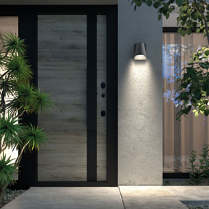 Forlight Kala - Aplique de Pared Exterior GU10. Resistente para Exteriores IP44. Ideal para Terrazas | Balcones | Jardines y Po