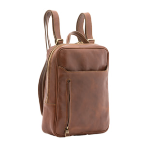 Zaino  unisex In Vera pelle Made in Italy 27x36x8 cm