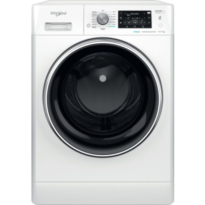 Lave linge séchant hublot WHIRLPOOL FFWDD1176258BCVFR