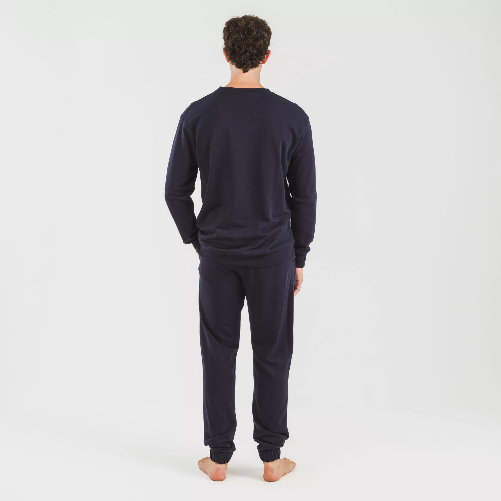 Pantalón largo básico deportivo azul marino