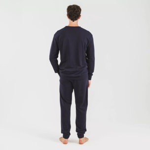 Pantalón largo básico deportivo azul marino
