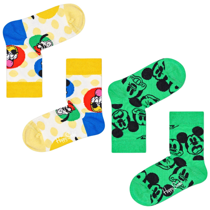 Set 2 pares calcetines kids disney  sunny crew y mickey