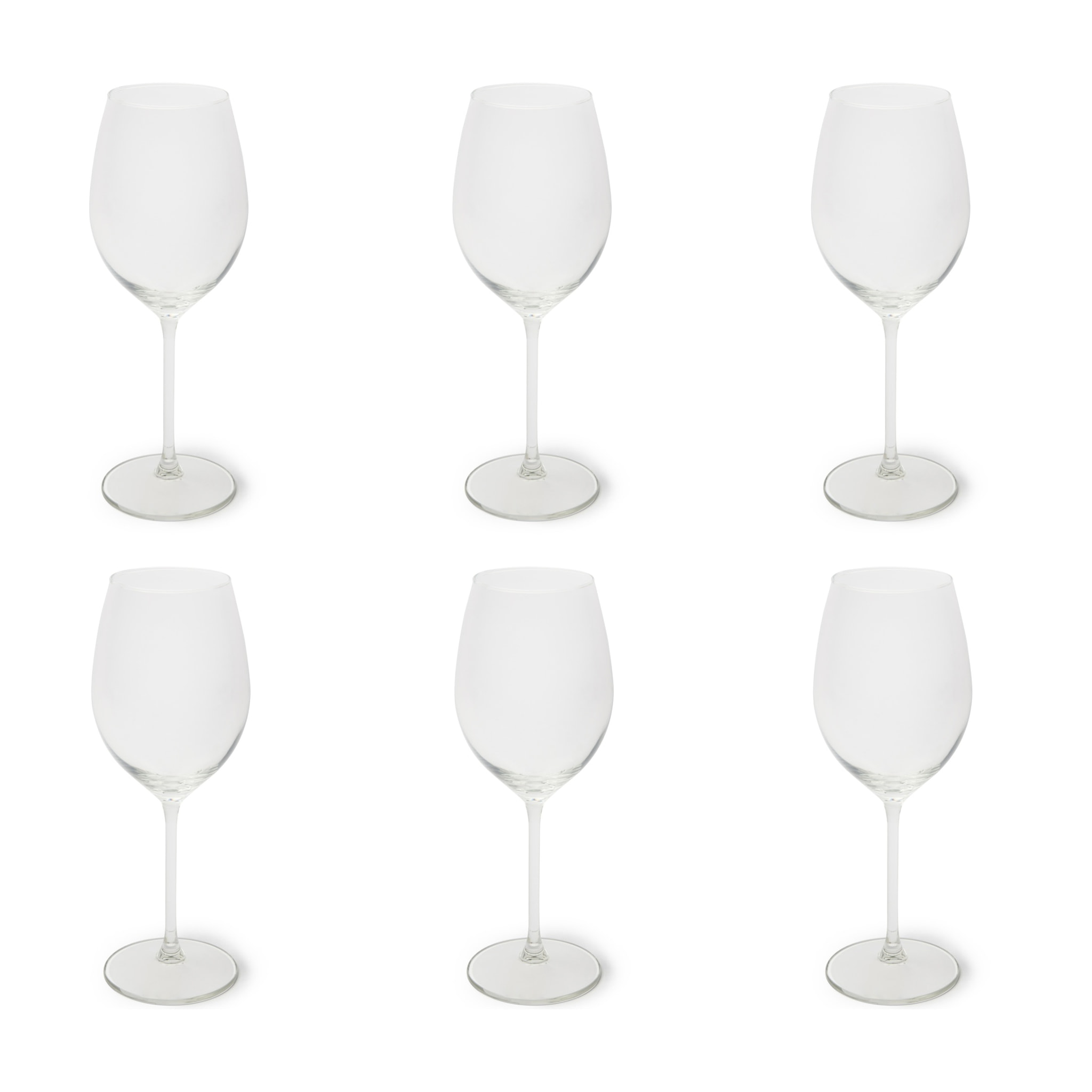 Set de 6 verres à vin Excelsa – Bardolino, Verre Transparent 41 cl