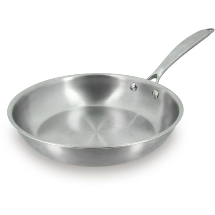 Batterie de cuisine MENASTYL 2 poeles Trinox 24/28cm