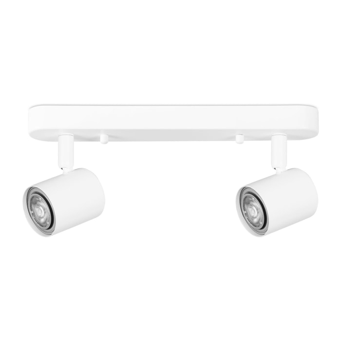 Forlight Keeper Double proyector doble para boombilla GU10 en color blanco