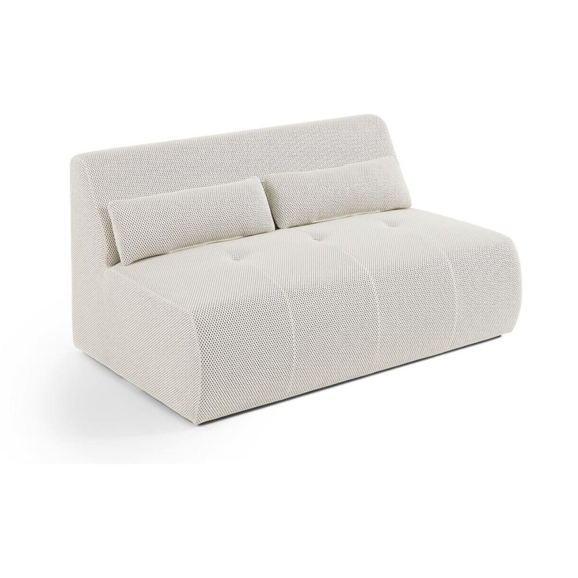 Onyx - canapé droit 2 places - en tissu mailles 3D - Beige