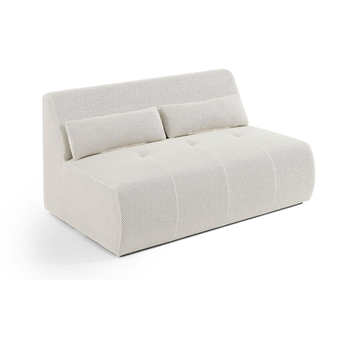 Onyx - canapé droit 2 places - en tissu mailles 3D - Beige