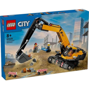 LEGO CITY 60420 - ESCAVATORE DA CANTIERE GIALLO