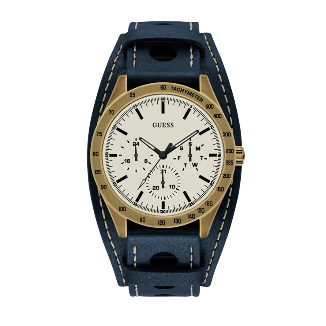 Reloj Guess W1100G2 Hombre Analogico Cuarzo con Correa de Piel