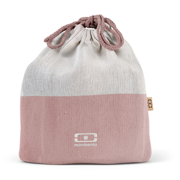 Sac repas taille L Pochette L Rose Natural
