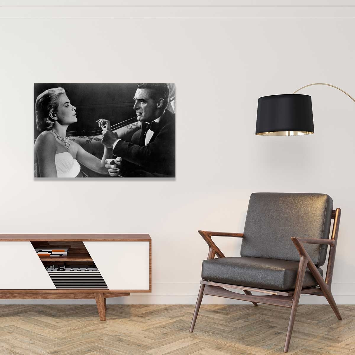 Tableau connu- Cary Grant et Grace Kelly Toile imprimée