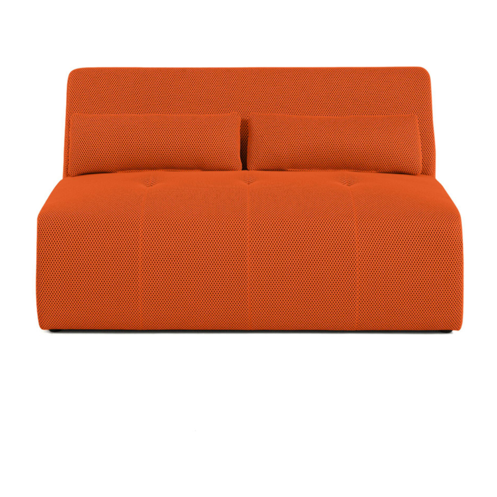 Onyx - canapé droit 2 places - en tissu mailles 3D - Orange