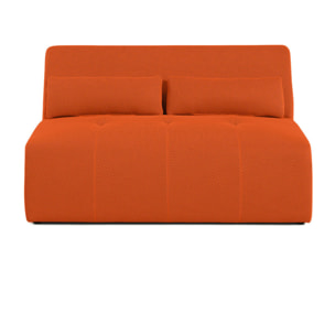 Onyx - canapé droit 2 places - en tissu mailles 3D - Orange