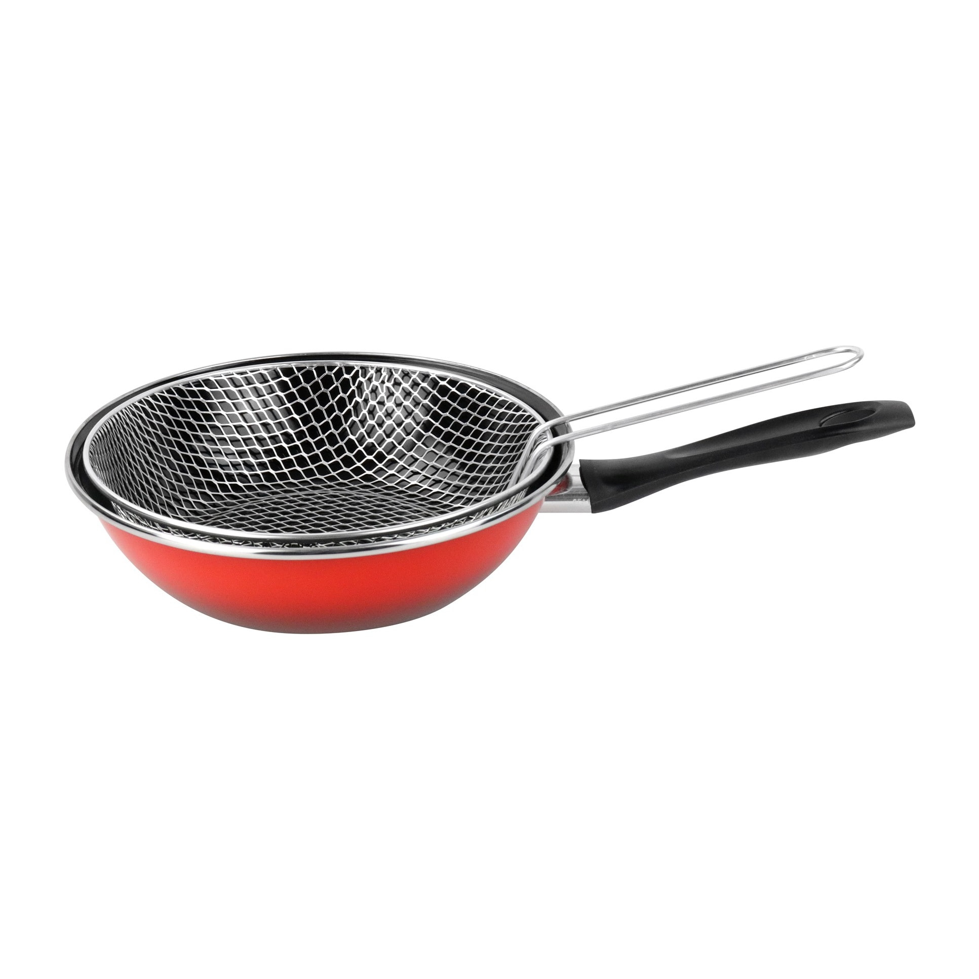 Sartén para tortilla 'sr' acero esmaltado rojo magefesa