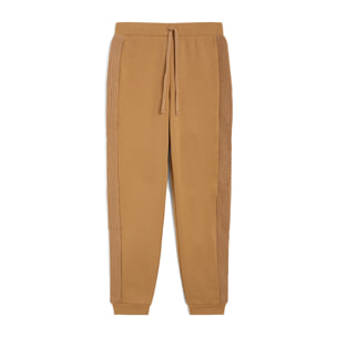 Pantaloni in felpa con inserti tricot sulle lunghezze