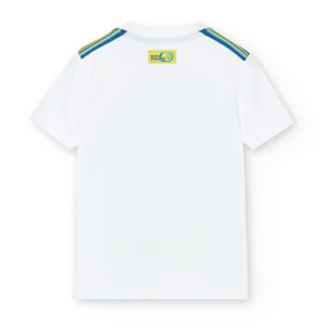 Camiseta niÃ±o estampada, mangas cortas, blanco, 528038