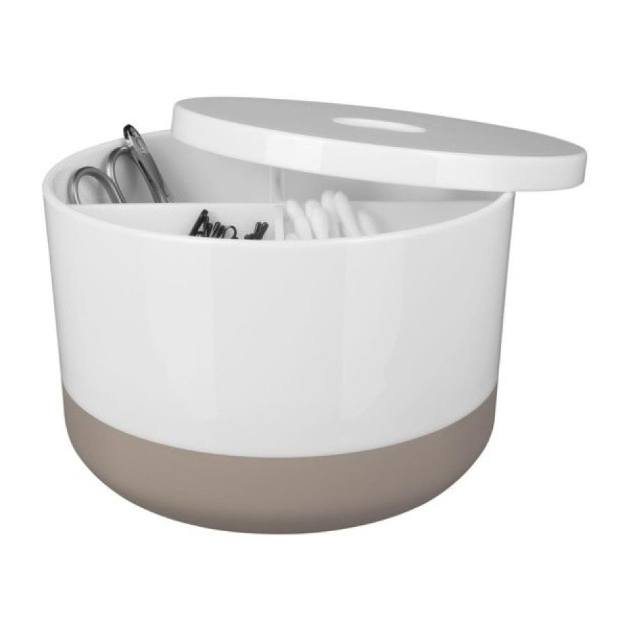 Boite de rangement Multi-box PS MOJI Blanc & Taupe Spirella