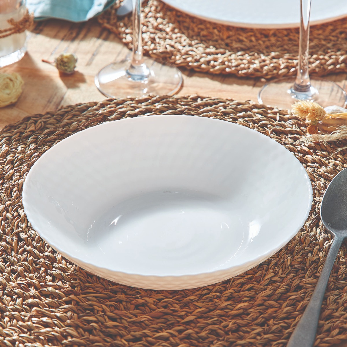 Servizio da tavola 18 pezzi - Pampille Blanc - Luminarc