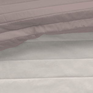 Naturals - Colcha Bouti - Lisa - Reversible - 100% Microfibra - 70 gr/m² - Topo/L.198 Piedra