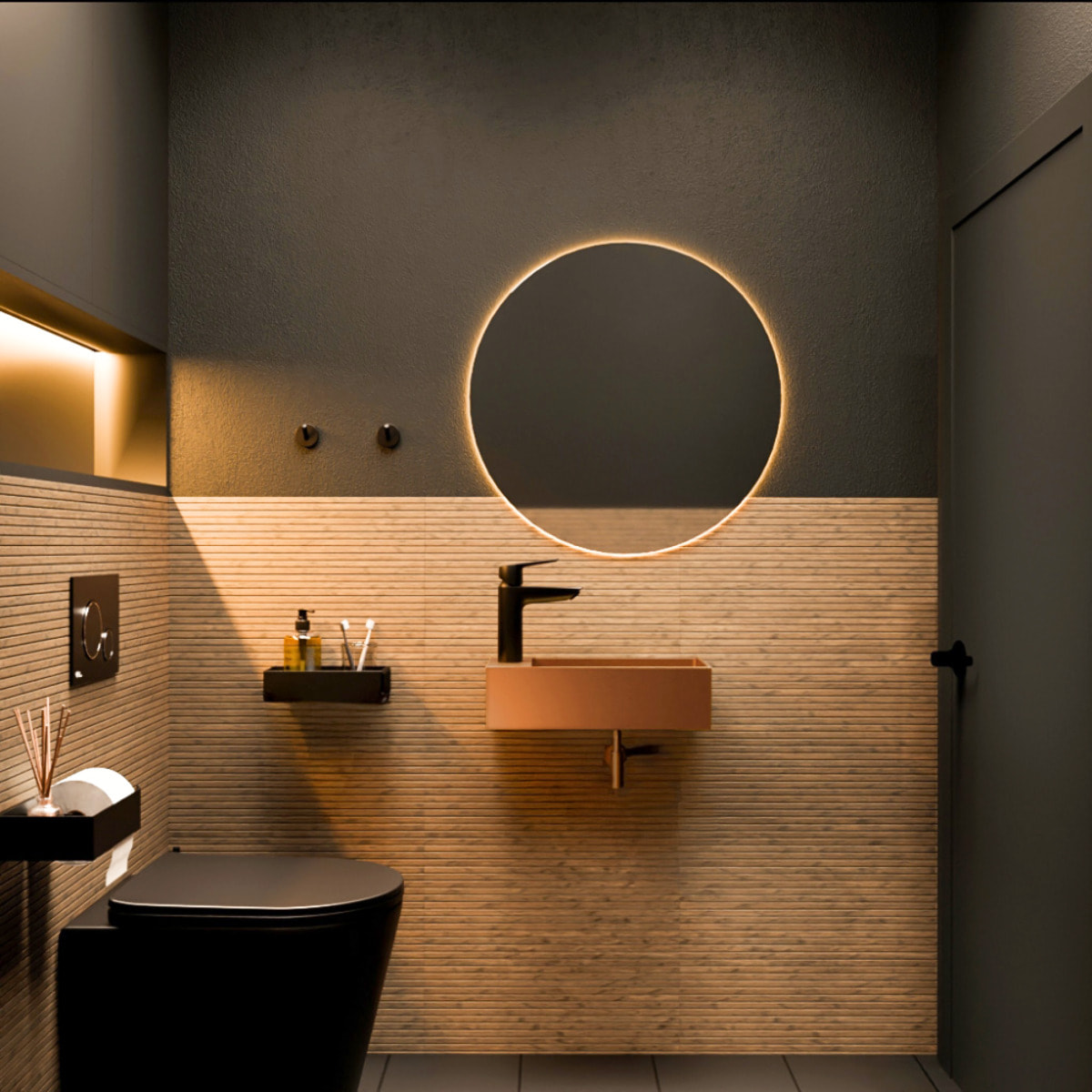 Timeless Lave mains en Acier Inoxydable 304, 40x22x11cm, Cuivre brossé PVD