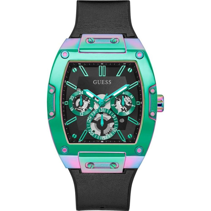 Reloj Guess GW0202G5 Hombre Analogico Cuarzo con Correa de Silicona