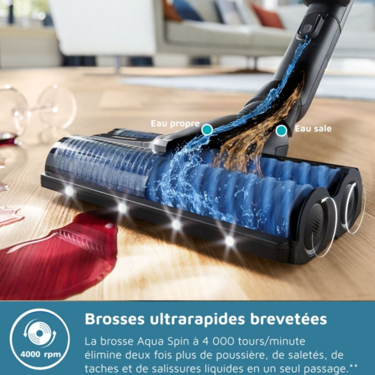 Aspirateur laveur PHILIPS AquaTrio XW9463/11 série 9000