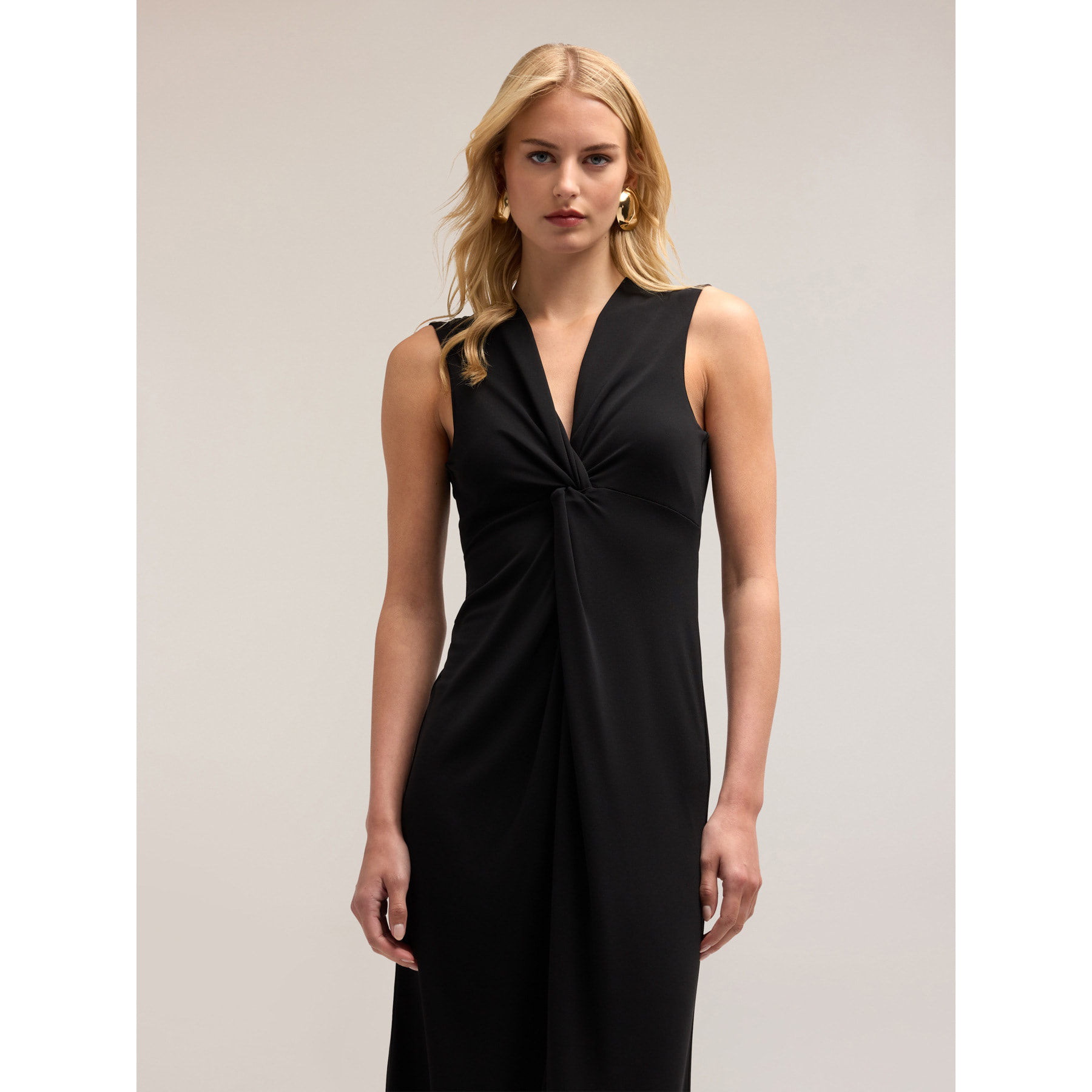 Motivi - Vestido con nudo de jersey - Verde