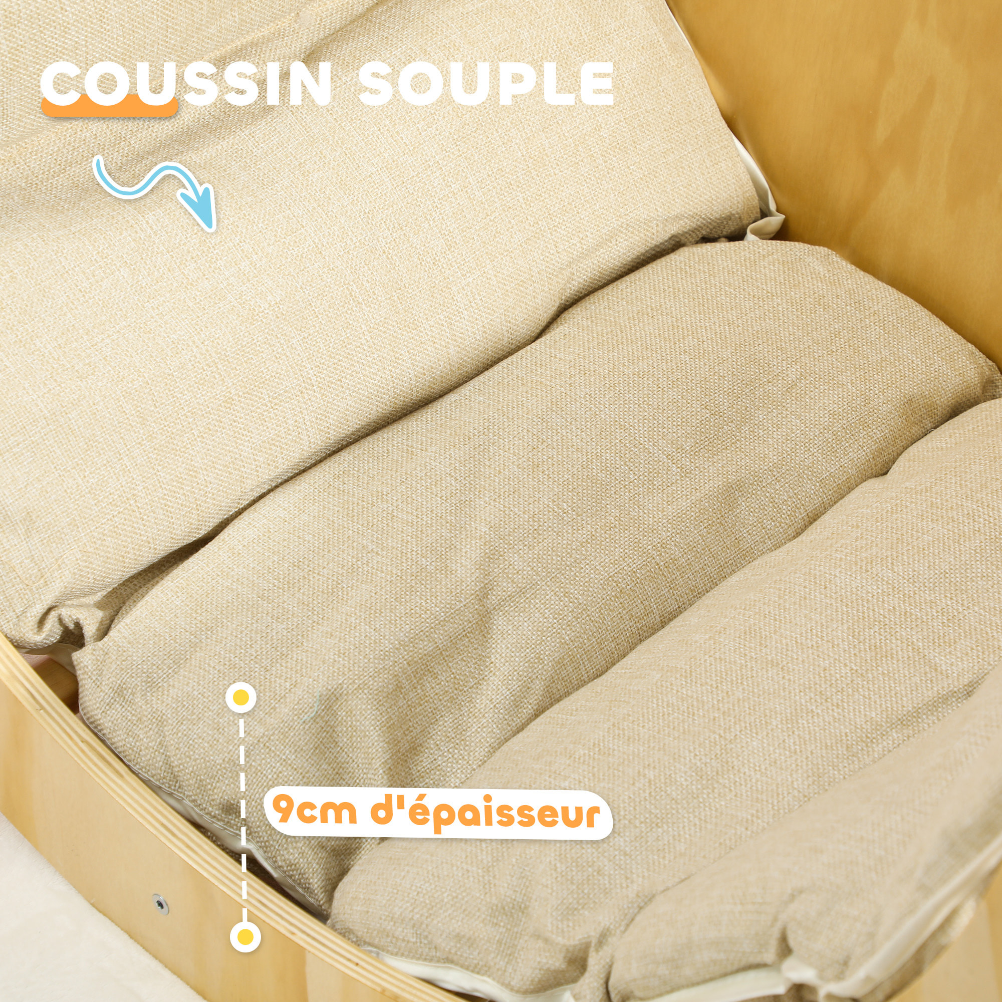 Ensemble d'escalade en bois 3 en 1 - arche, bascule, table - coussin inclus - panneaux bois pin