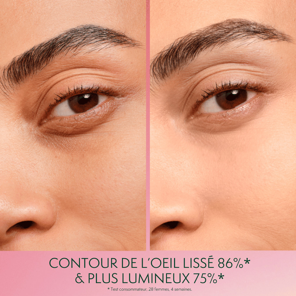 La Provençale Peptide-Eclat - Soin Yeux Rose Booster d'Eclat Anti-fatigue - Olive violette - Peptides & Pigments lumineux - 15ml