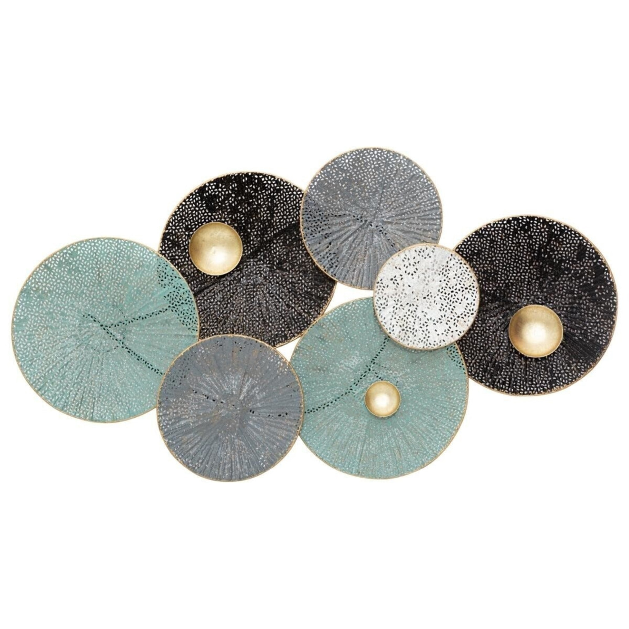 Decoración de pared nenúfar metal