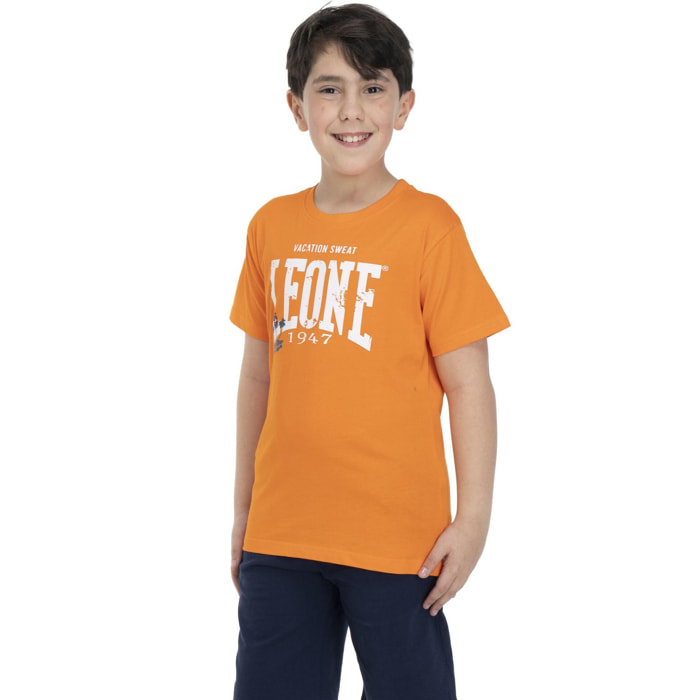 Camiseta playa niño logo