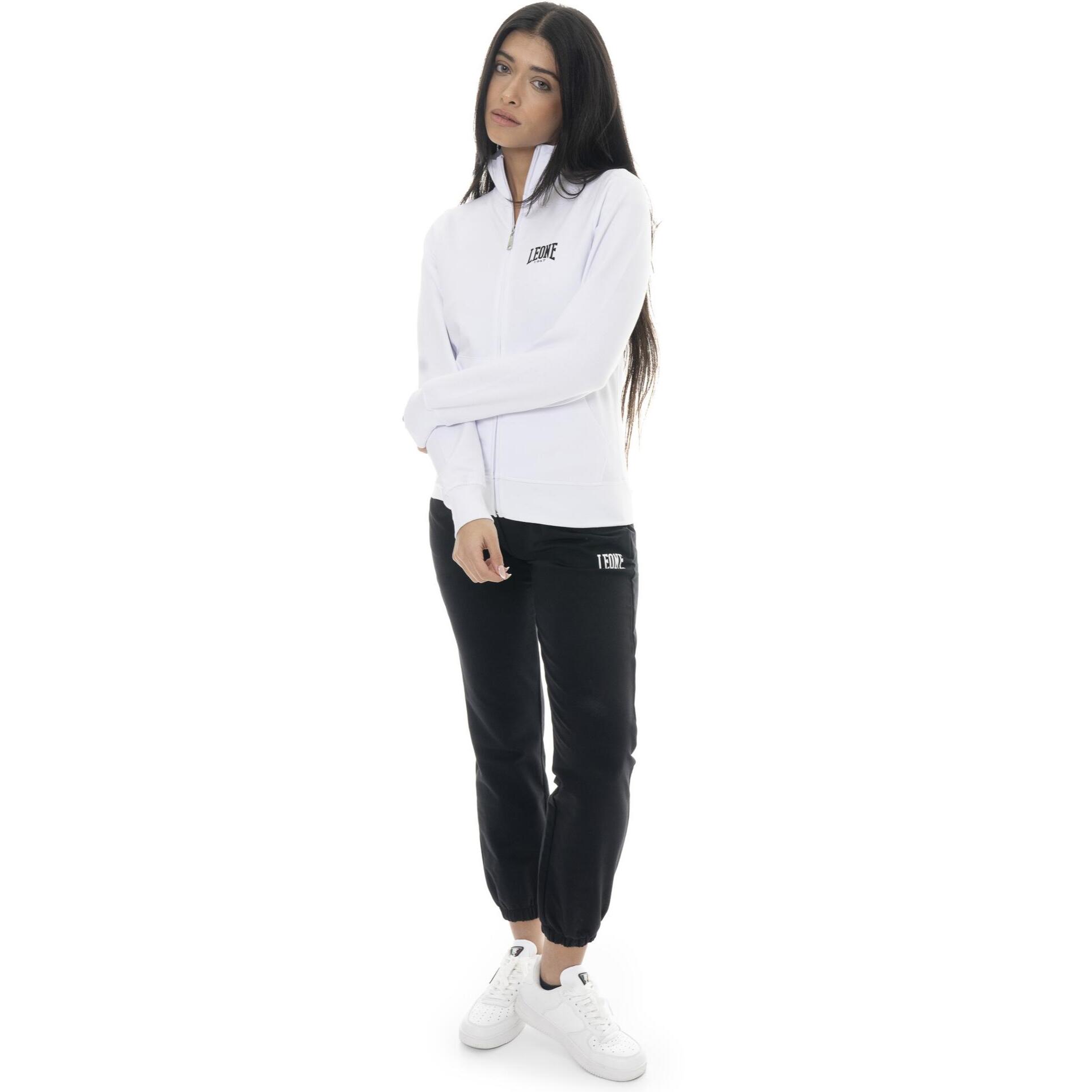 Tuta da donna in cotone non felpato con colletto e zip Leone Spring Vibes
