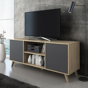 Mueble TV Wind 140 Puccini - Gris Antracita