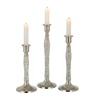 J-Line chandelier Diamant - aluminium - argent - large