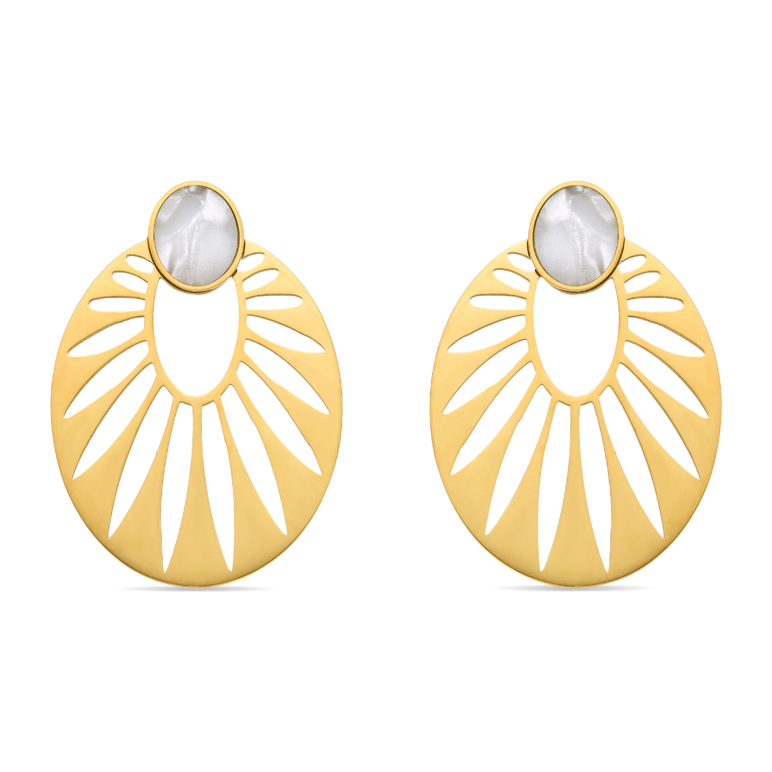 Pendientes Lux by Lux acabados oro 18k