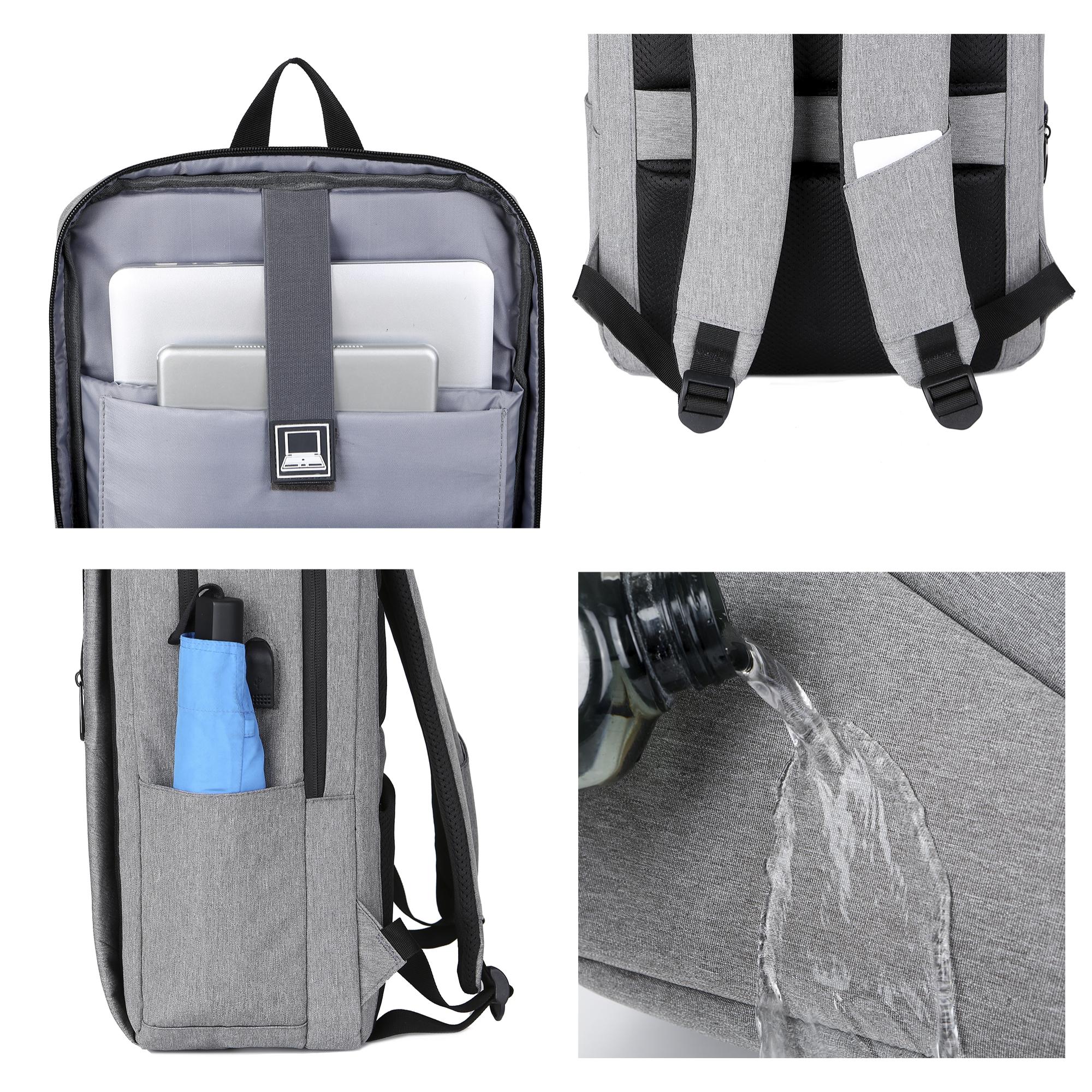 DAM Mochila para Laptop con interfaz de carga USB. 30x15x47 Cm. Color: Azul