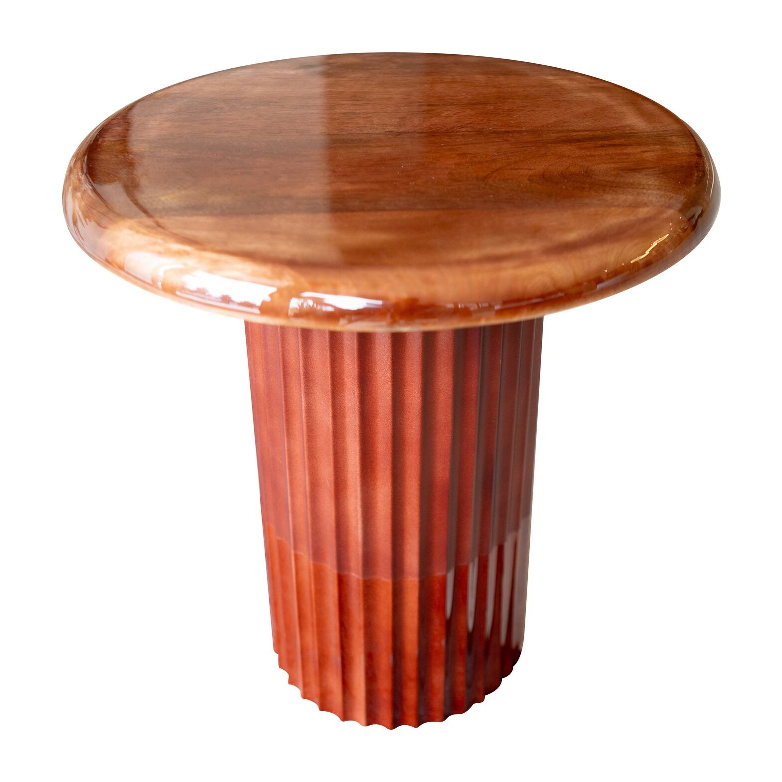 Table d'appoint en bois de manguier émaillé  ALTA