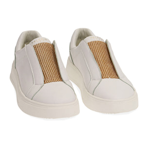 Sneakers bianco/oro