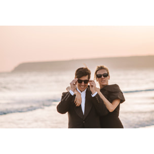 Gafas de sol OCEAN GEORGIA - Negro brillante / Ahumada