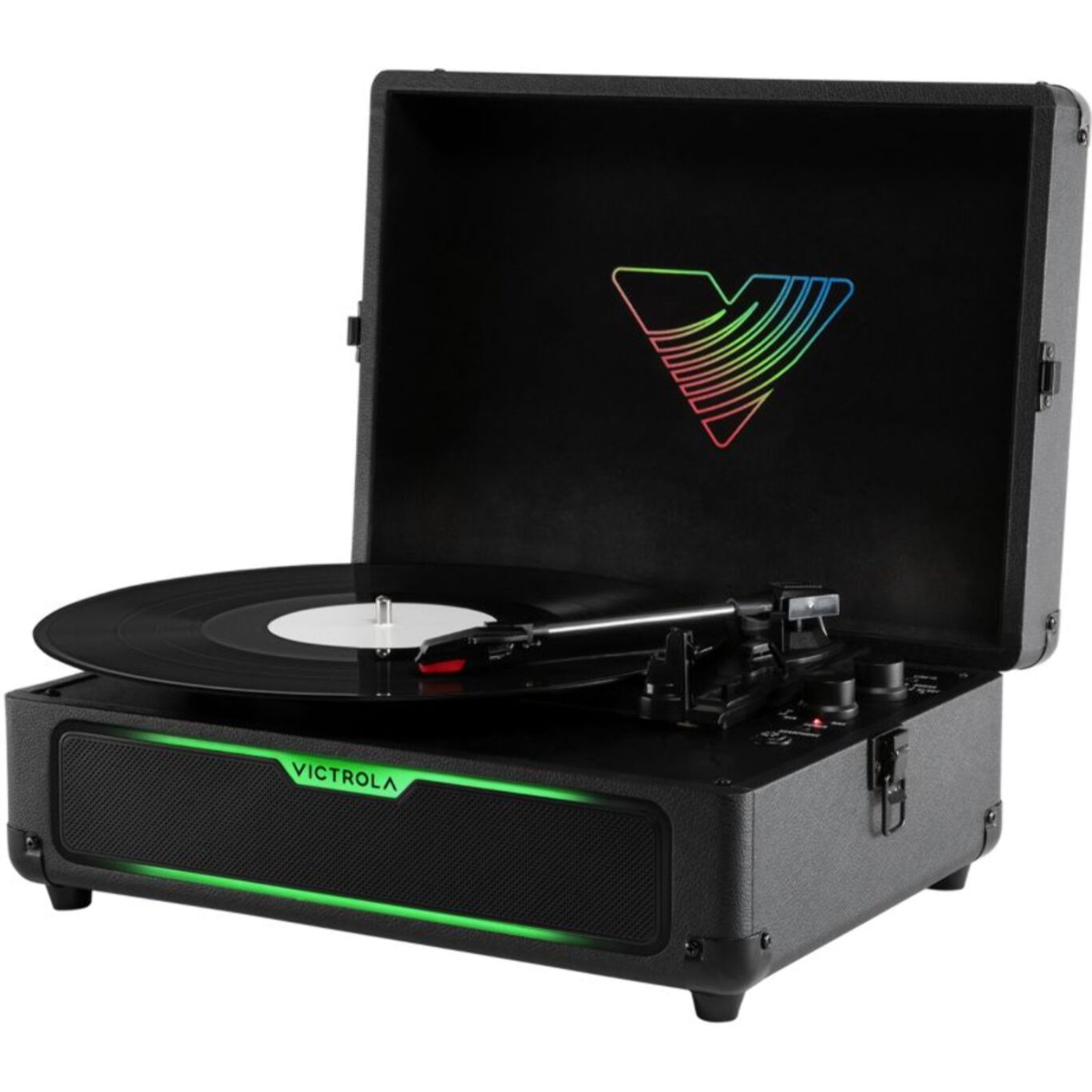 Platine vinyle VICTROLA GLOW FORMAT VALISE AVEC LEDS RGB