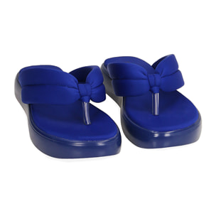 Chanclas tipo flip-flop azules de nylon