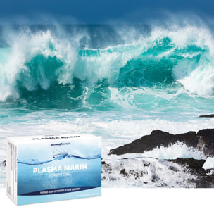 NUTRI EXPERT - Plasma Marin Hypertonic - Riche en minéraux et oligo-éléments - Action détoxifiante et dynamisante - Préparé selon le procédé de René Quinton - 30 ampoules buvables autocassables