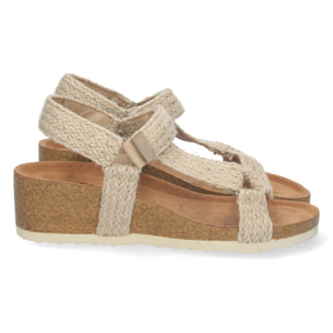 Sandalia Bio de Cuña con cierre autoadherente