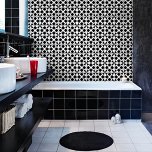 Stickers muraux - Sticker Mural Carrelage adhésif Cuisine Salle de Bain - 60 STICKERS CARREAUX DE CIMENT ORIENTAL ZAGAZIG