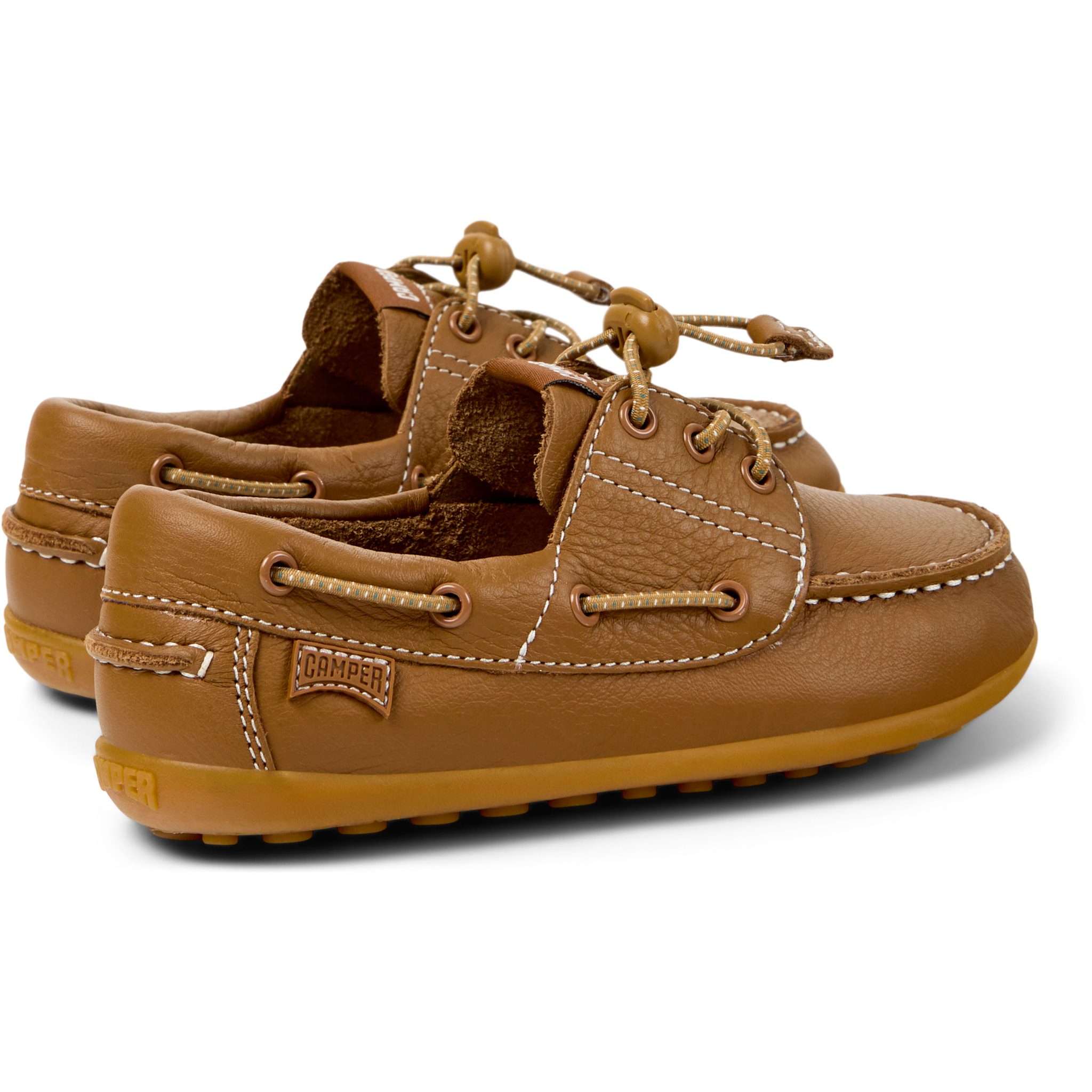 Zapatos de cordones - CAMPER Peu Cami - Marron - Cuero liso