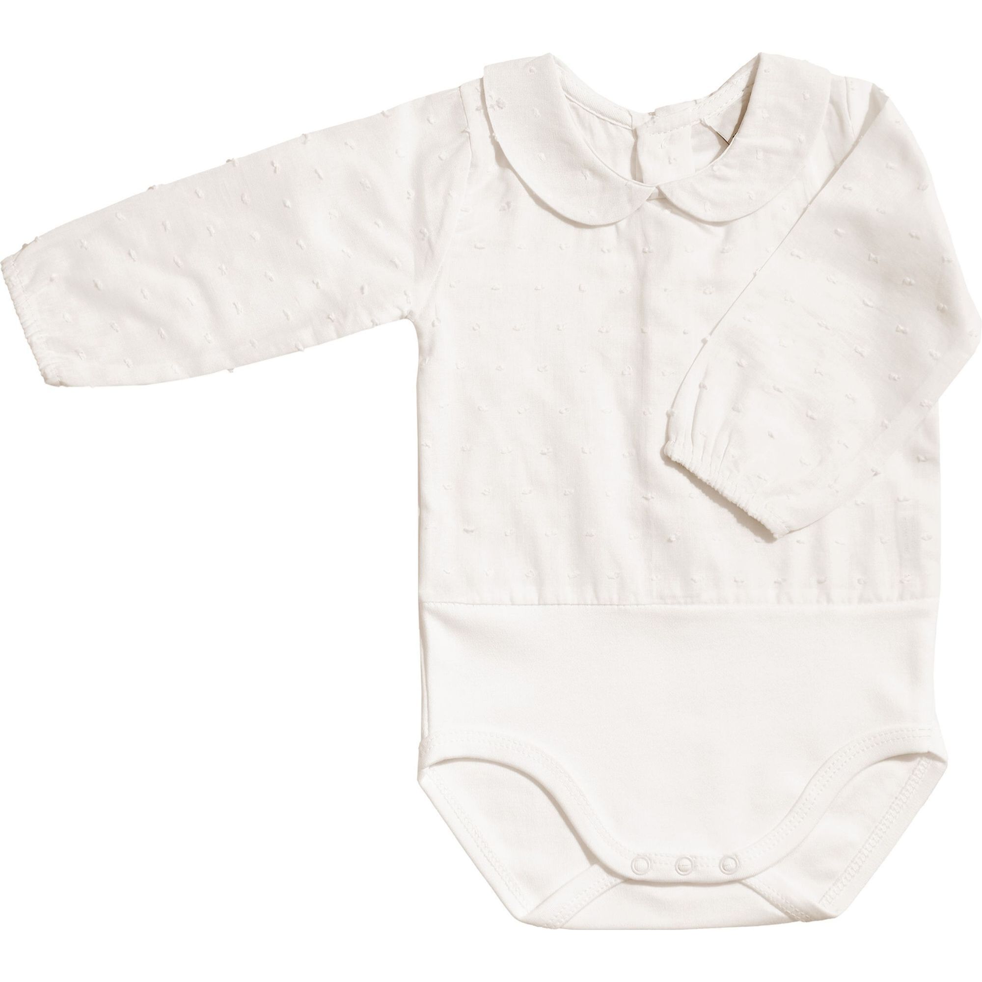 Body bebé manga larga plumetti cuello